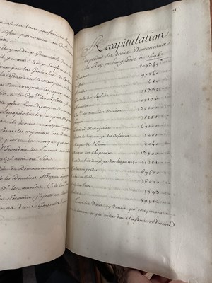 Lot 590 - France: Territorial planning - Manuscript Mémoires [des Intendants] sur les Généralités