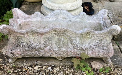 Lot 41 - A pair of reconstituted stone planters