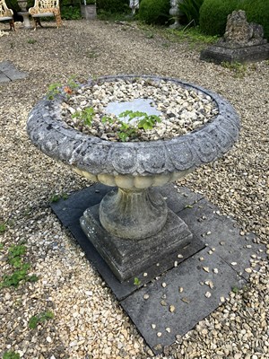 Lot 43 - A reconstituted stone urn
