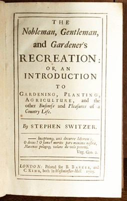 Lot 241 - Switzer (Stephen) The Nobleman, Gentleman, and Gardener's Recreation