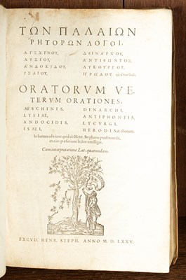 Lot 243 - [Estienne (Henri)] Oratorum veterum orationes