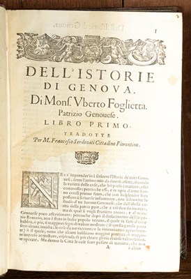 Lot 245 - Foglietta (Uberto) Dell Istorie di Genova