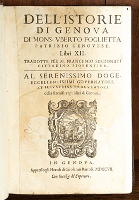 Lot 245 - Foglietta (Uberto) Dell Istorie di Genova