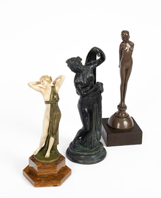 Lot 425 - Three Art Deco style female figures