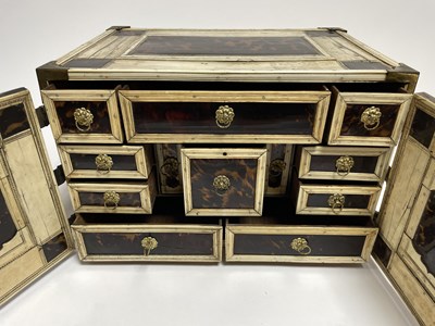 Lot 426 - A late 17th Century Iberian ivory and tortoiseshell casket