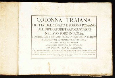 Lot 195 - Bartoli (Pietro Santi) and Bellori (Giovanni Pietro) Bellori Colonna Traiana