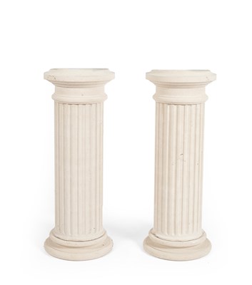 Lot 319 - A pair of reconstituted stone plinths