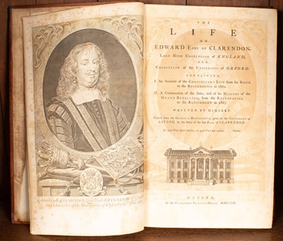 Lot 301 - Clarendon (Edward Earl) The Life of Edward Earl of Clarendon