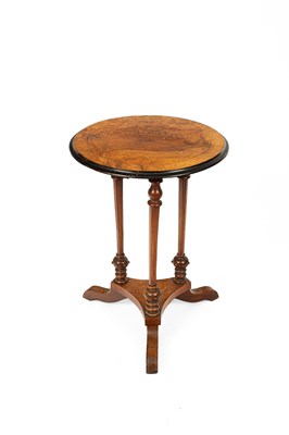 Lot 574 - An Aesthetic movement burr walnut occasional table