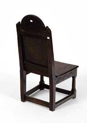 Lot 3 - A James I carved oak low chair