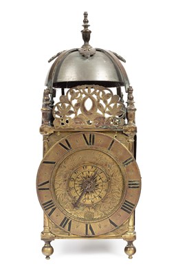 Lot 31 - A Charles II brass lantern clock