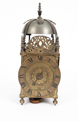 Lot 31 - A Charles II brass lantern clock