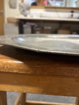 Lot 7 - An early 18th Century twelve-sided pewter dish