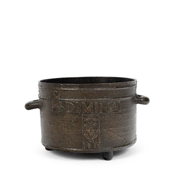 Lot 55 - A 17th Century bronze cooking pot