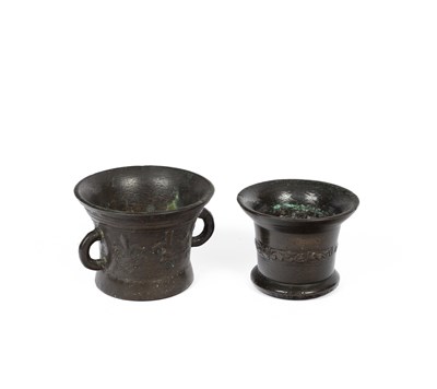 Lot 56 - Two 17th Century bronze mortars