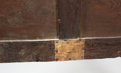 Lot 34 - A James I oak livery cupboard