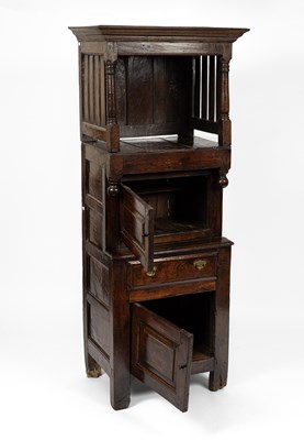 Lot 37 - A Queen Anne narrow oak tridarn