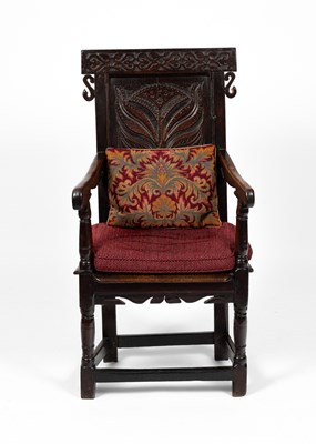 Lot 35 - A James I oak armchair