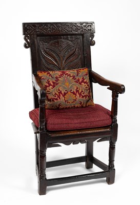 Lot 35 - A James I oak armchair