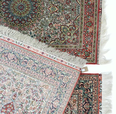 Lot 68 - Two Hereke silk rugs