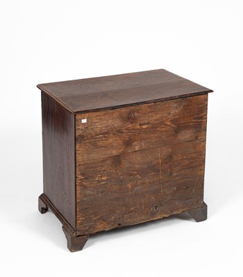 Lot 59 - A George II oak five drawer chest