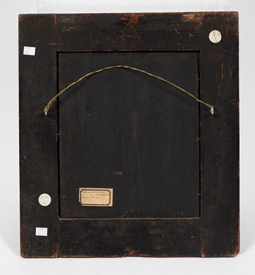 Lot 60 - A Dutch ebonised and ripple moulded mirror