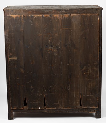 Lot 15 - A Charles II oak two door cupboard