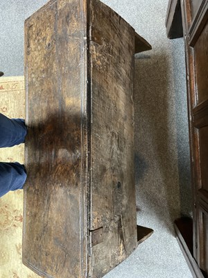 Lot 67 - A James I oak six-plank chest