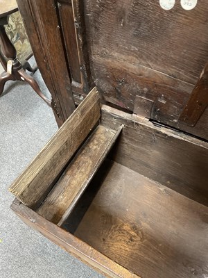 Lot 67 - A James I oak six-plank chest
