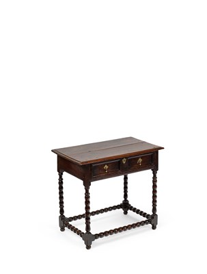 Lot 42 - A William & Mary oak side table