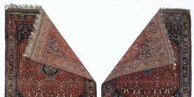 Lot 17 - A near pair of fine Kashgai rugs