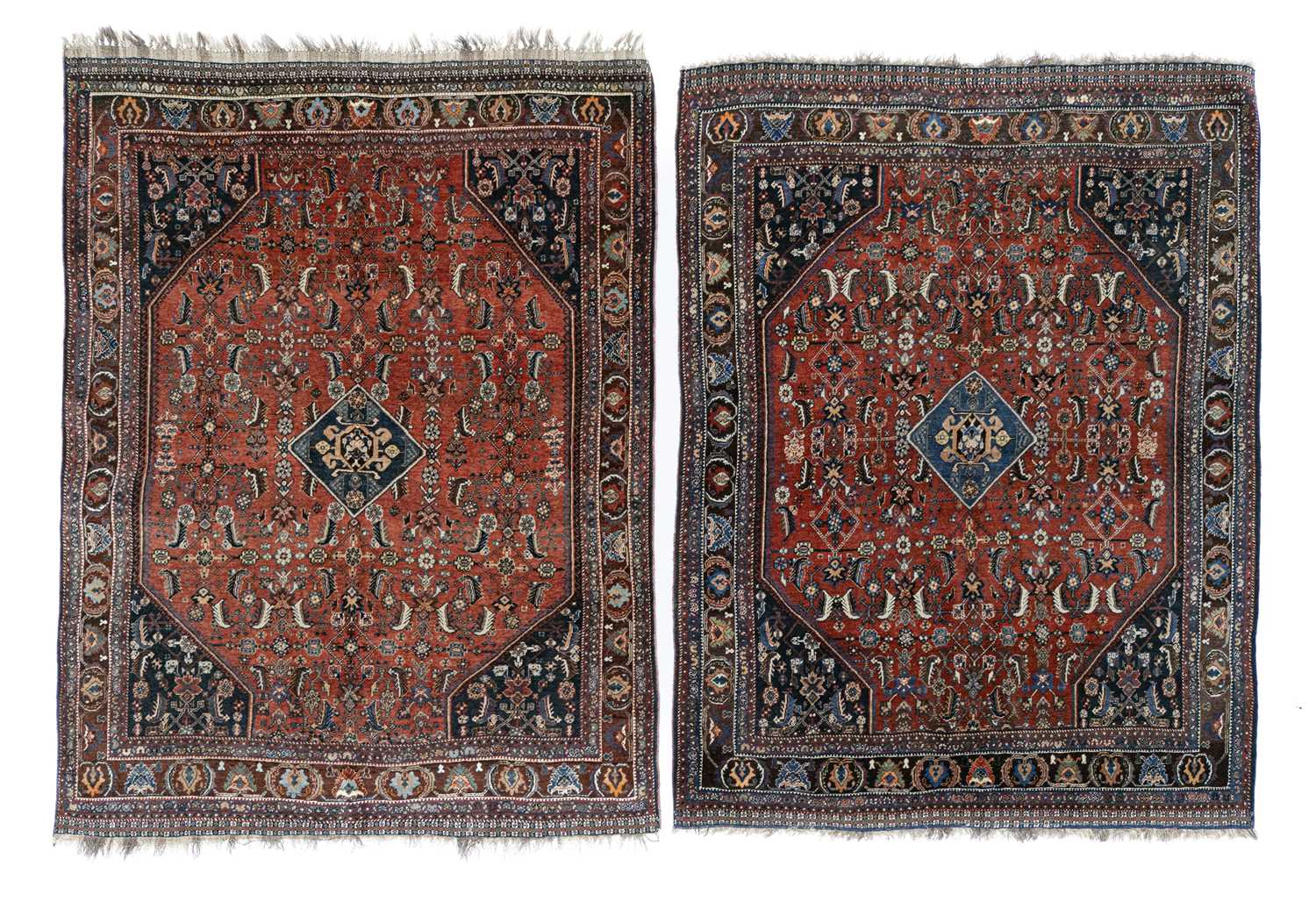 Lot 17 - A near pair of fine Kashgai rugs