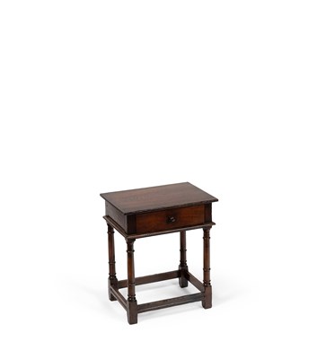 Lot 353 - A 17th Century style oak side table