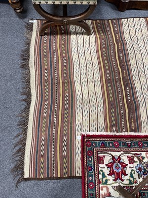 Lot 626 - A finely woven Safid kilim