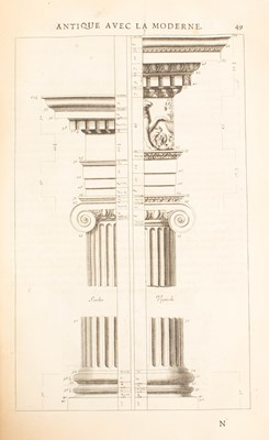 Lot 347 - [Fréart (Roland, Sieur de Chambray)] Parallele de l'Architecture Antique et de la Moderne