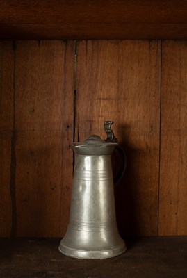 Lot 196 - A European pewter flagon