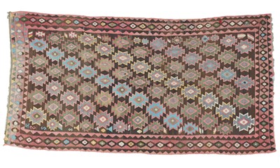 Lot 456 - A large Maimana gallery kilim