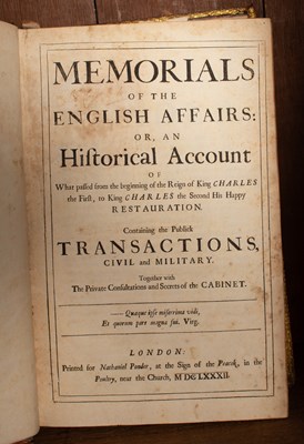 Lot 365 - [Whitelocke (Sir Bulstrode)] Memorials of the English Affairs