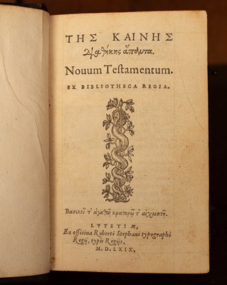 Lot 415 - New Testament [Greek] Novum Testamentum Ex Bibliotheca Regia