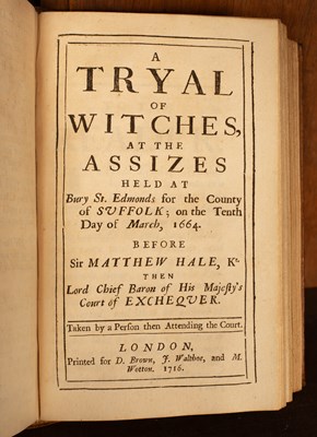 Lot 419 - Witches: Hale (Sir Matthew) Pleas of the Crown