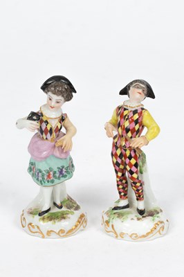 Lot 499 - A pair of German porcelain figures