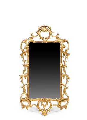 Lot 340 - An George III gilt framed mirror