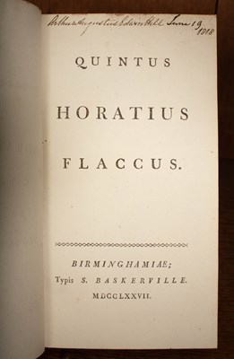 Lot 443 - Baskerville: Horatius Flaccus (Quintus), [Opera]