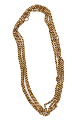 Lot 212 - A 10ct gold chain