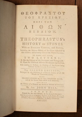 Lot 467 - [Theophrastus] Hill (John) Theophrastus's History of Stones