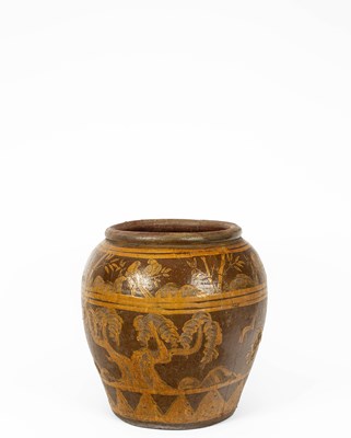 Lot 573 - A Chinese pickling/storage jar