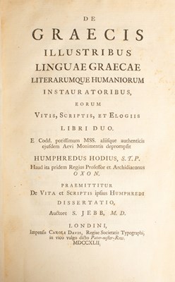 Lot 473 - Classical Works - 18th century volumes