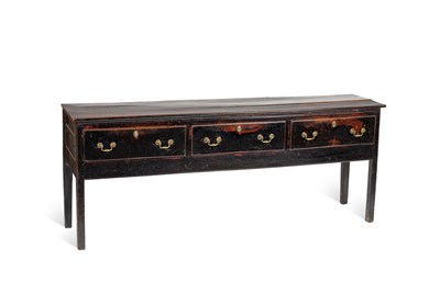 Lot 122 - A George III elm dresser base