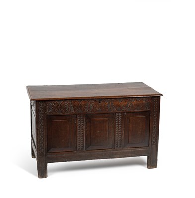 Lot 269 - A James II oak chest