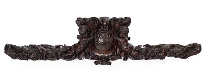 Lot 66 - An 18th century French carved walnut cresting